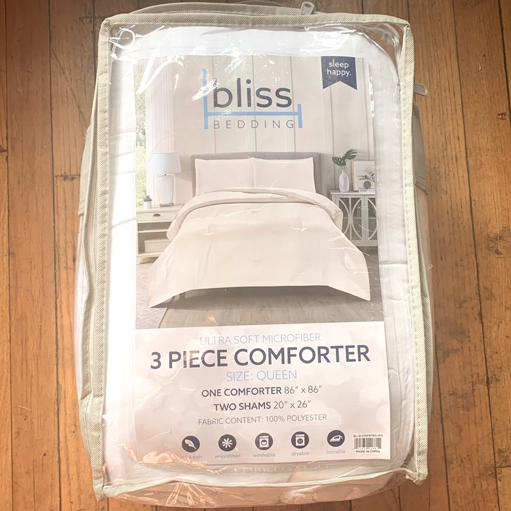 NEW 🛌 3 piece ultra soft Microfiber bedding set